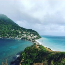 Where the Caribbean Sea and the Atlantic Ocean meet #scottshead #dominica